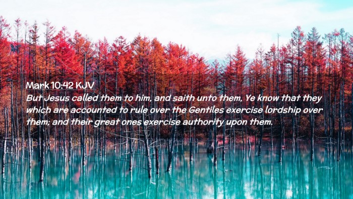 Picture 02 - Mark 10:42 KJV Desktop Wallpaper - But Jesus called them to him, and saith unto - Desktop Bible Verse Wallpaper