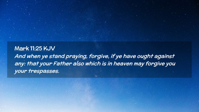 Picture 02 - Mark 11:25 KJV Desktop Wallpaper - And when ye stand praying, forgive, if ye have - Desktop Bible Verse Wallpaper