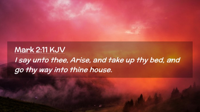 Picture 02 - Mark 2:11 KJV Desktop Wallpaper - I say unto thee, Arise, and take up thy bed, and - Desktop Bible Verse Wallpaper