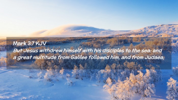 Picture 02 - Mark 3:7 KJV Desktop Wallpaper - But Jesus withdrew himself with his disciples to - Desktop Bible Verse Wallpaper