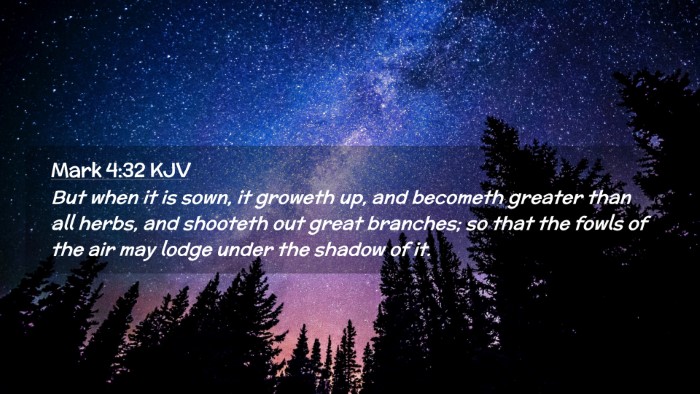 Picture 02 - Mark 4:32 KJV Desktop Wallpaper - But when it is sown, it groweth up, and becometh - Desktop Bible Verse Wallpaper