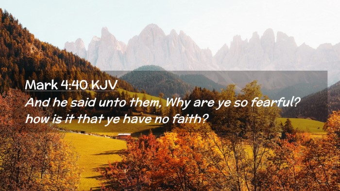 Picture 02 - Mark 4:40 KJV Desktop Wallpaper - And he said unto them, Why are ye so fearful? how - Desktop Bible Verse Wallpaper