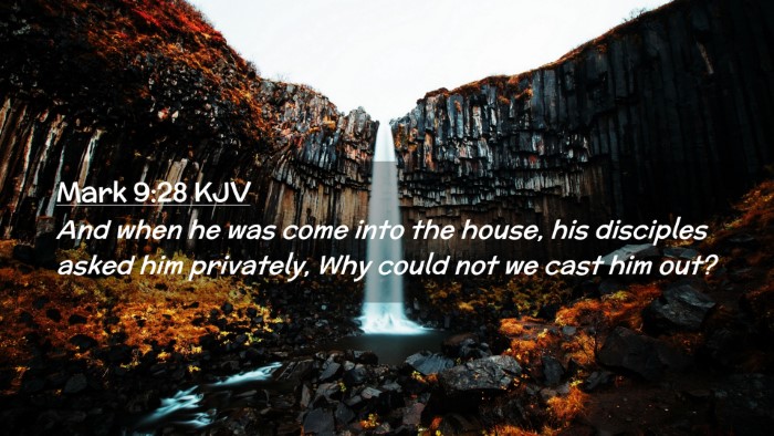 Picture 02 - Mark 9:28 KJV Desktop Wallpaper - And when he was come into the house, his - Desktop Bible Verse Wallpaper