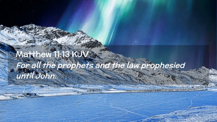 Picture 02 - Matthew 11:13 KJV Desktop Wallpaper - For all the prophets and the law prophesied until - Desktop Bible Verse Wallpaper