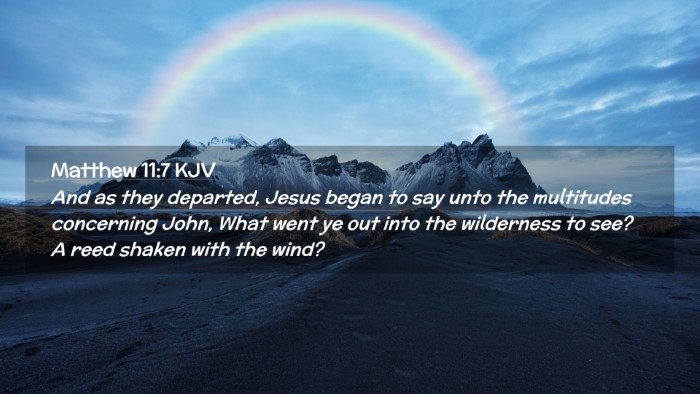 Picture 02 - Matthew 11:7 KJV Desktop Wallpaper - And as they departed, Jesus began to say unto the - Desktop Bible Verse Wallpaper