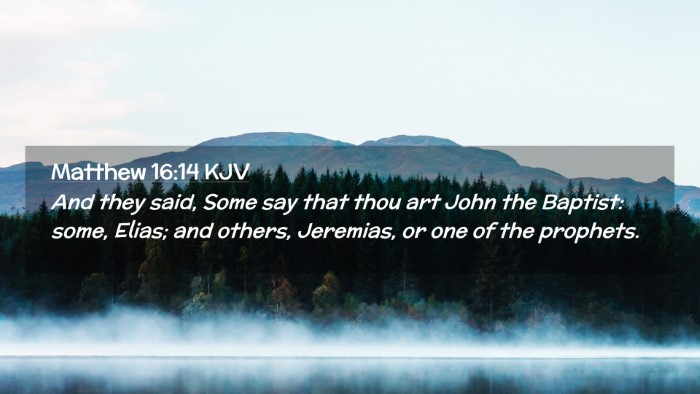 Picture 02 - Matthew 16:14 KJV Desktop Wallpaper - And they said, Some say that thou art John the - Desktop Bible Verse Wallpaper