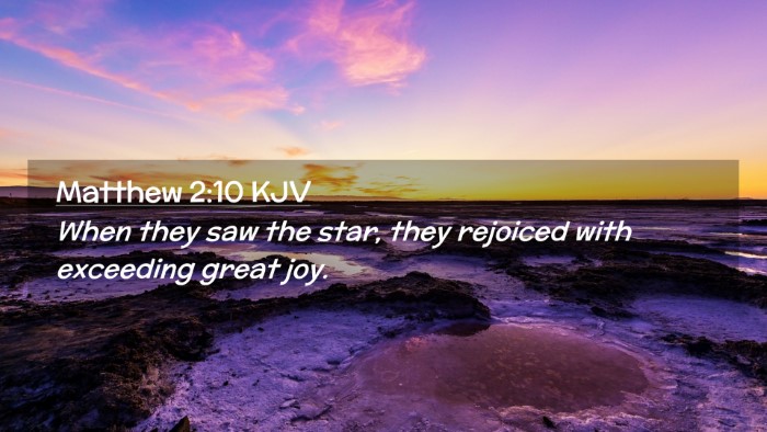 Picture 02 - Matthew 2:10 KJV Desktop Wallpaper - When they saw the star, they rejoiced with - Desktop Bible Verse Wallpaper