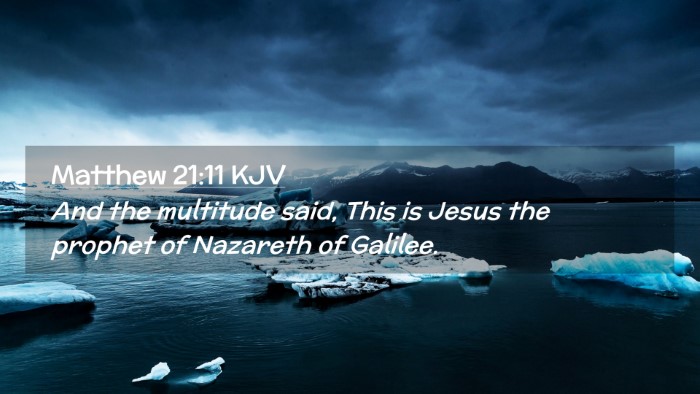 Picture 02 - Matthew 21:11 KJV Desktop Wallpaper - And the multitude said, This is Jesus the prophet - Desktop Bible Verse Wallpaper