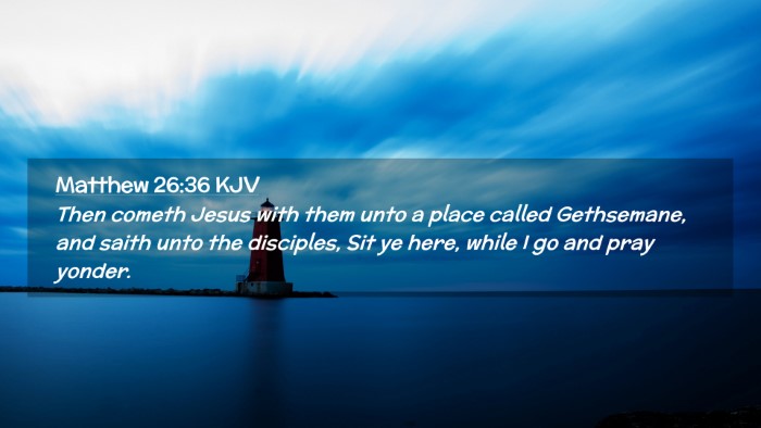 Picture 02 - Matthew 26:36 KJV Desktop Wallpaper - Then cometh Jesus with them unto a place called - Desktop Bible Verse Wallpaper