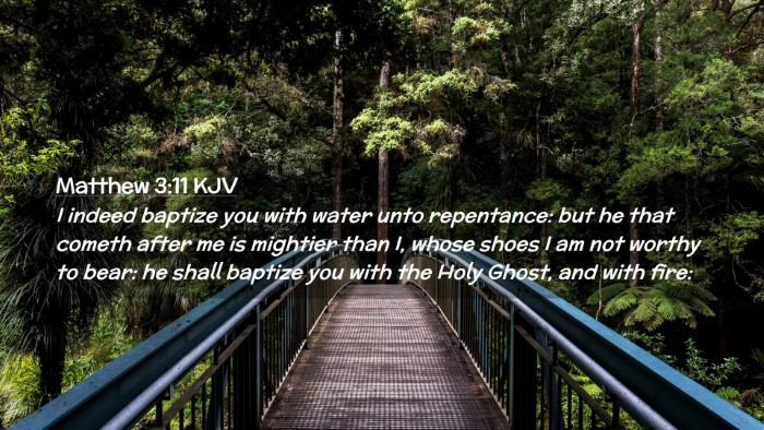 Picture 02 - Matthew 3:11 KJV Desktop Wallpaper - I indeed baptize you with water unto repentance: - Desktop Bible Verse Wallpaper