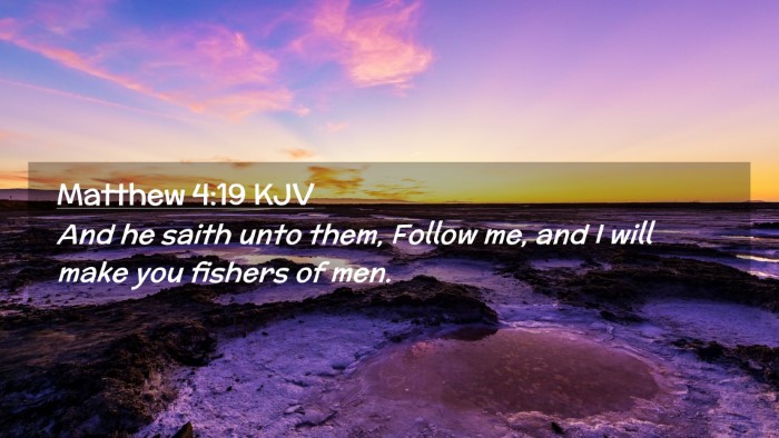 Picture 02 - Matthew 4:19 KJV Desktop Wallpaper - And he saith unto them, Follow me, and I will - Desktop Bible Verse Wallpaper