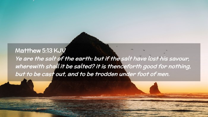 Picture 02 - Matthew 5:13 KJV Desktop Wallpaper - Ye are the salt of the earth: but if the salt - Desktop Bible Verse Wallpaper