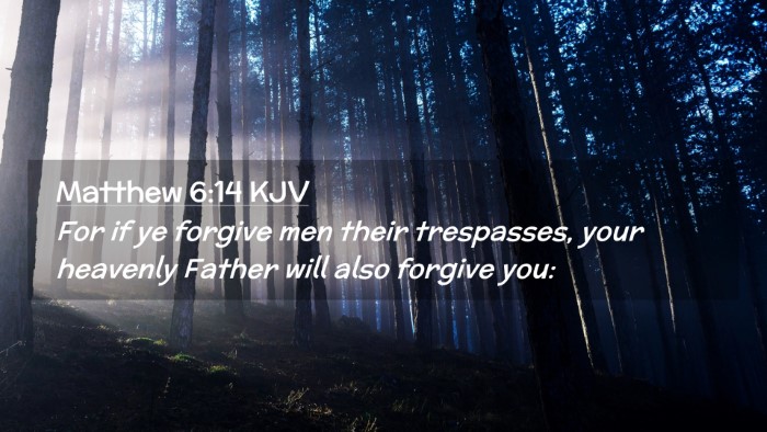 Picture 02 - Matthew 6:14 KJV Desktop Wallpaper - For if ye forgive men their trespasses, your - Desktop Bible Verse Wallpaper