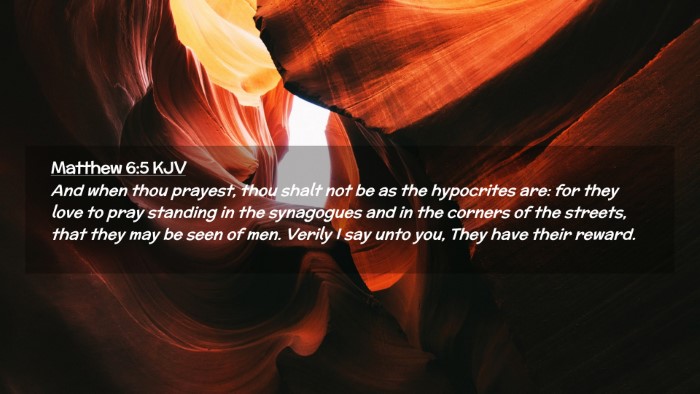 Picture 02 - Matthew 6:5 KJV Desktop Wallpaper - And when thou prayest, thou shalt not be as the - Desktop Bible Verse Wallpaper