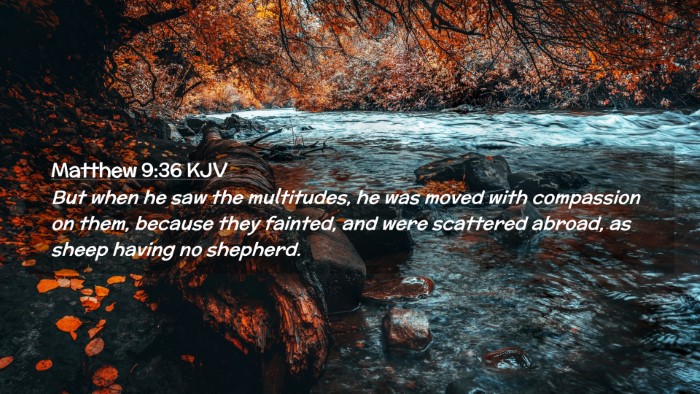 Picture 02 - Matthew 9:36 KJV Desktop Wallpaper - But when he saw the multitudes, he was moved with - Desktop Bible Verse Wallpaper
