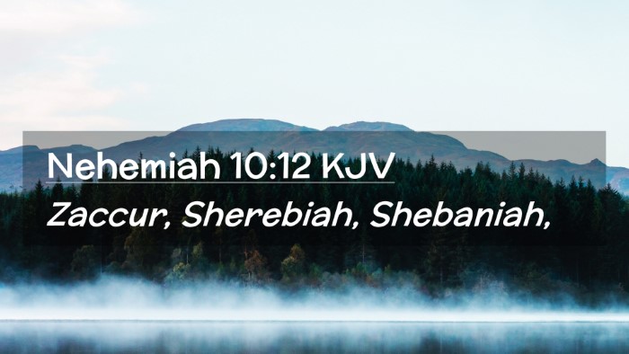 Picture 02 - Nehemiah 10:12 KJV Desktop Wallpaper - Zaccur, Sherebiah, - Desktop Bible Verse Wallpaper