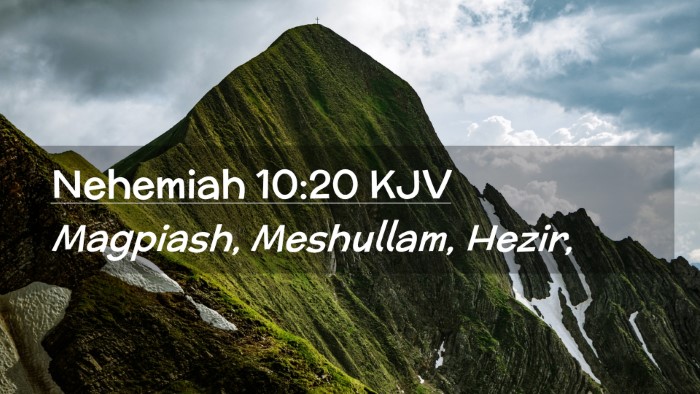 Picture 02 - Nehemiah 10:20 KJV Desktop Wallpaper - Magpiash, Meshullam, - Desktop Bible Verse Wallpaper