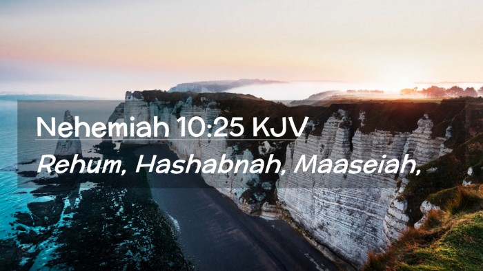 Picture 02 - Nehemiah 10:25 KJV Desktop Wallpaper - Rehum, Hashabnah, - Desktop Bible Verse Wallpaper