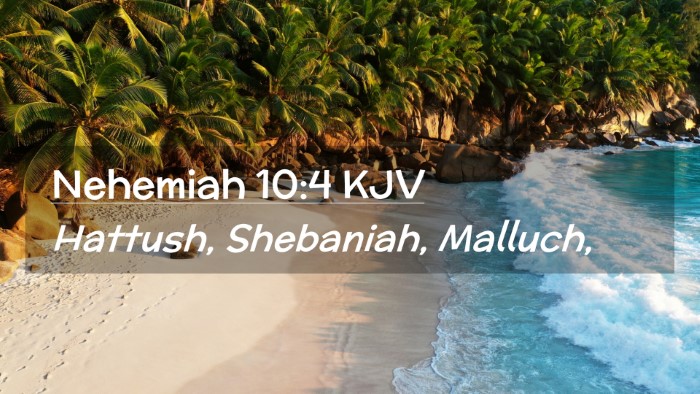 Picture 02 - Nehemiah 10:4 KJV Desktop Wallpaper - Hattush, Shebaniah, - Desktop Bible Verse Wallpaper