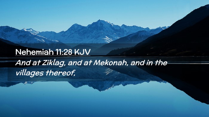 Picture 02 - Nehemiah 11:28 KJV Desktop Wallpaper - And at Ziklag, and at Mekonah, and in the - Desktop Bible Verse Wallpaper