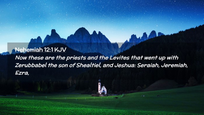 Picture 02 - Nehemiah 12:1 KJV Desktop Wallpaper - Now these are the priests and the Levites that - Desktop Bible Verse Wallpaper