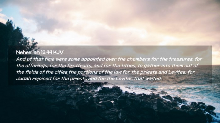 Picture 02 - Nehemiah 12:44 KJV Desktop Wallpaper - And at that time were some appointed over the - Desktop Bible Verse Wallpaper