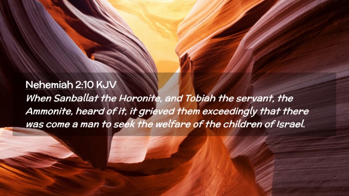 Picture 02 - Nehemiah 2:10 KJV Desktop Wallpaper - When Sanballat the Horonite, and Tobiah the - Desktop Bible Verse Wallpaper