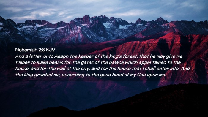 Picture 02 - Nehemiah 2:8 KJV Desktop Wallpaper - And a letter unto Asaph the keeper of the king's - Desktop Bible Verse Wallpaper