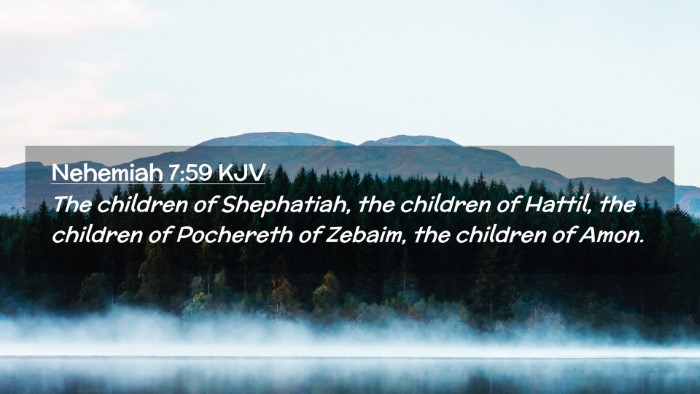 Picture 02 - Nehemiah 7:59 KJV Desktop Wallpaper - The children of Shephatiah, the children of - Desktop Bible Verse Wallpaper