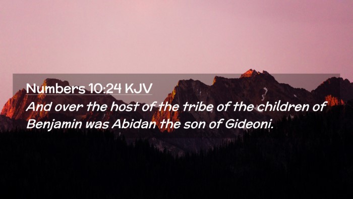 Picture 02 - Numbers 10:24 KJV Desktop Wallpaper - And over the host of the tribe of the children of - Desktop Bible Verse Wallpaper