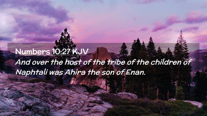 Picture 02 - Numbers 10:27 KJV Desktop Wallpaper - And over the host of the tribe of the children of - Desktop Bible Verse Wallpaper