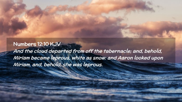 Picture 02 - Numbers 12:10 KJV Desktop Wallpaper - And the cloud departed from off the tabernacle; - Desktop Bible Verse Wallpaper