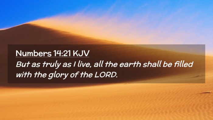 Picture 02 - Numbers 14:21 KJV Desktop Wallpaper - But as truly as I live, all the earth shall be - Desktop Bible Verse Wallpaper