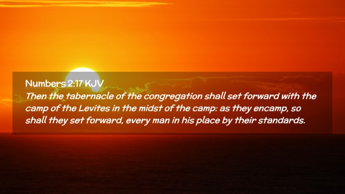 Picture 02 - Numbers 2:17 KJV Desktop Wallpaper - Then the tabernacle of the congregation shall set - Desktop Bible Verse Wallpaper