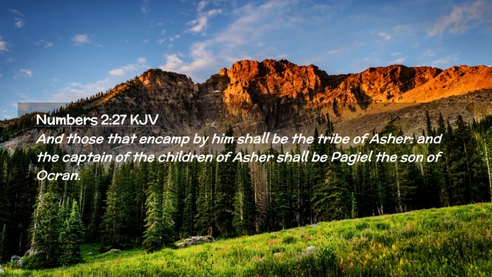 Picture 02 - Numbers 2:27 KJV Desktop Wallpaper - And those that encamp by him shall be the tribe - Desktop Bible Verse Wallpaper
