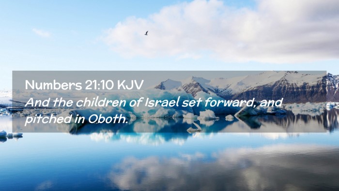 Picture 02 - Numbers 21:10 KJV Desktop Wallpaper - And the children of Israel set forward, and - Desktop Bible Verse Wallpaper