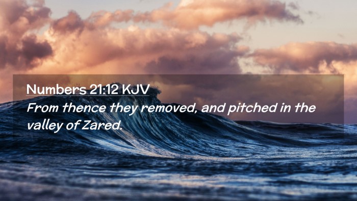 Picture 02 - Numbers 21:12 KJV Desktop Wallpaper - From thence they removed, and pitched in the - Desktop Bible Verse Wallpaper