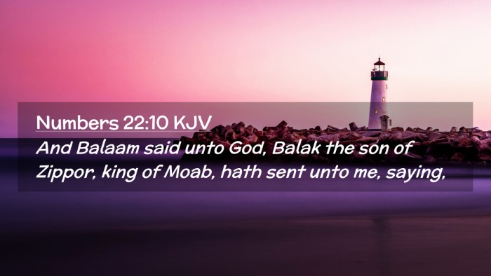 Picture 02 - Numbers 22:10 KJV Desktop Wallpaper - And Balaam said unto God, Balak the son of - Desktop Bible Verse Wallpaper
