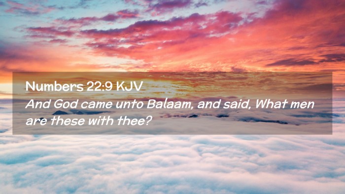 Picture 02 - Numbers 22:9 KJV Desktop Wallpaper - And God came unto Balaam, and said, What men are - Desktop Bible Verse Wallpaper