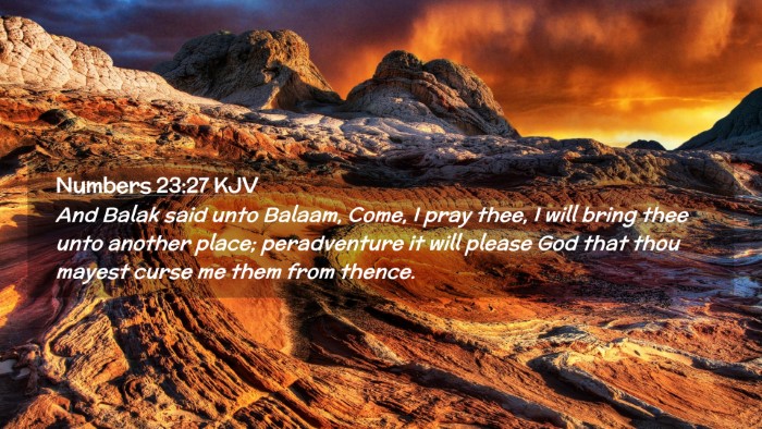 Picture 02 - Numbers 23:27 KJV Desktop Wallpaper - And Balak said unto Balaam, Come, I pray thee, I - Desktop Bible Verse Wallpaper