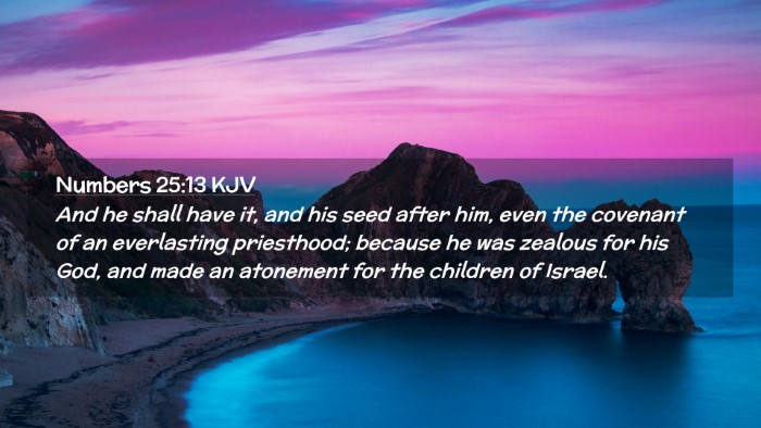 Picture 02 - Numbers 25:13 KJV Desktop Wallpaper - And he shall have it, and his seed after him, - Desktop Bible Verse Wallpaper