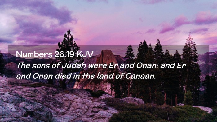 Picture 02 - Numbers 26:19 KJV Desktop Wallpaper - The sons of Judah were Er and Onan: and Er and - Desktop Bible Verse Wallpaper