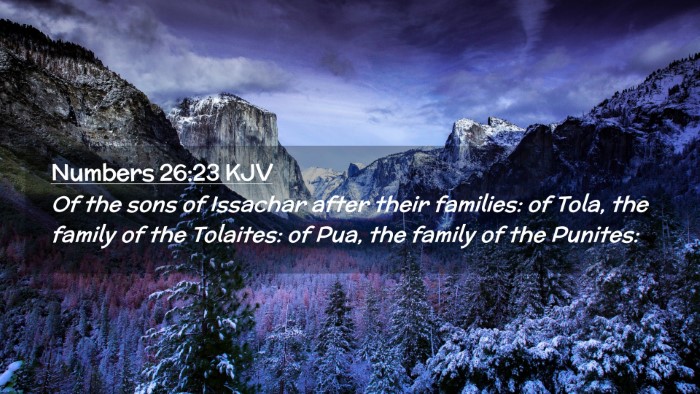 Picture 02 - Numbers 26:23 KJV Desktop Wallpaper - Of the sons of Issachar after their families: of - Desktop Bible Verse Wallpaper