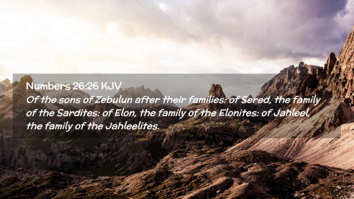 Picture 02 - Numbers 26:26 KJV Desktop Wallpaper - Of the sons of Zebulun after their families: of - Desktop Bible Verse Wallpaper