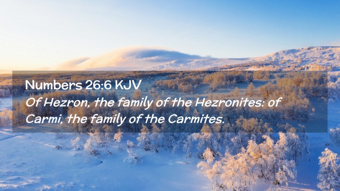 Picture 02 - Numbers 26:6 KJV Desktop Wallpaper - Of Hezron, the family of the Hezronites: of - Desktop Bible Verse Wallpaper
