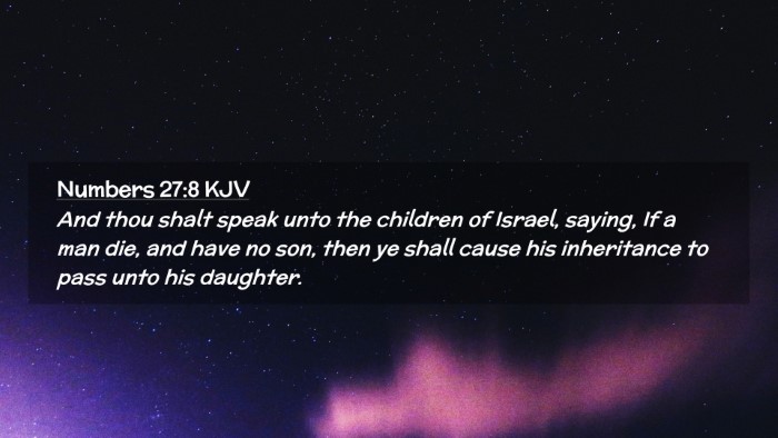 Picture 02 - Numbers 27:8 KJV Desktop Wallpaper - And thou shalt speak unto the children of Israel, - Desktop Bible Verse Wallpaper