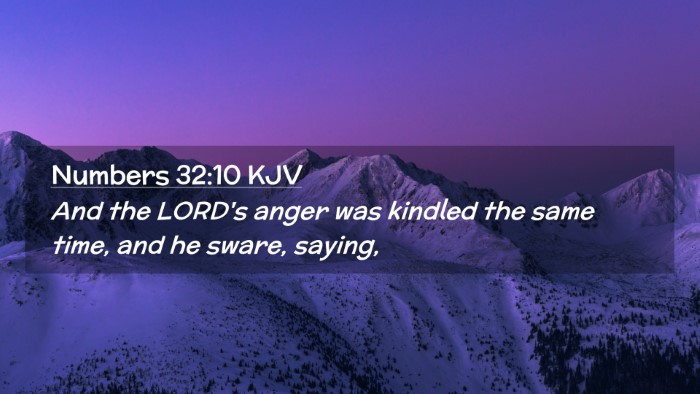 Picture 02 - Numbers 32:10 KJV Desktop Wallpaper - And the LORD's anger was kindled the same time, - Desktop Bible Verse Wallpaper