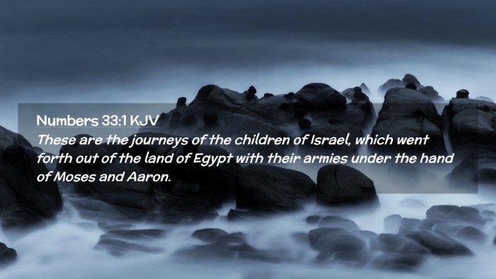 Picture 02 - Numbers 33:1 KJV Desktop Wallpaper - These are the journeys of the children of Israel, - Desktop Bible Verse Wallpaper