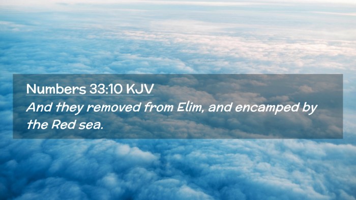 Picture 02 - Numbers 33:10 KJV Desktop Wallpaper - And they removed from Elim, and encamped by the - Desktop Bible Verse Wallpaper