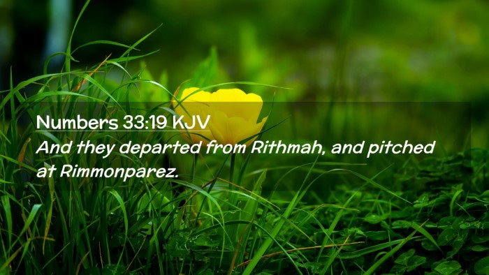 Picture 02 - Numbers 33:19 KJV Desktop Wallpaper - And they departed from Rithmah, and pitched at - Desktop Bible Verse Wallpaper